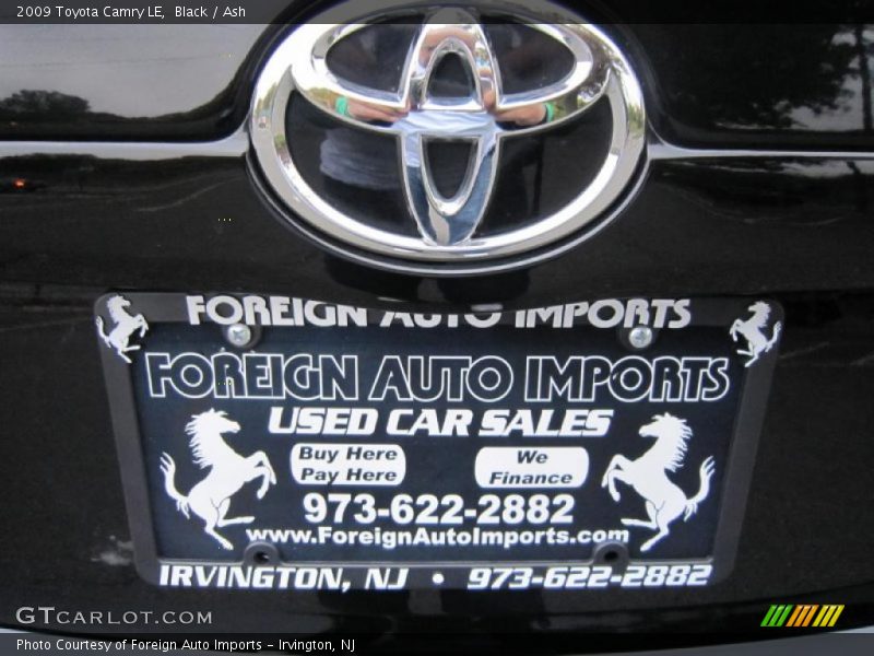 Black / Ash 2009 Toyota Camry LE