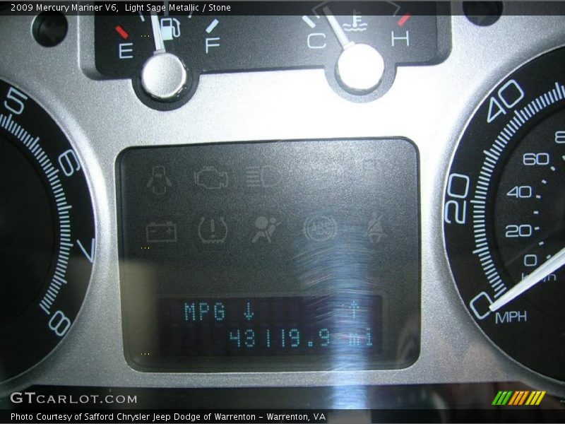 Light Sage Metallic / Stone 2009 Mercury Mariner V6