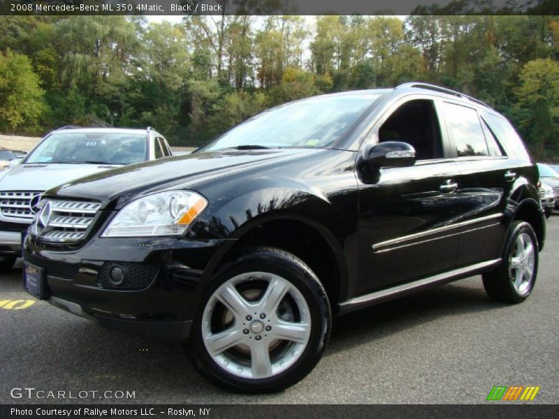 Black / Black 2008 Mercedes-Benz ML 350 4Matic