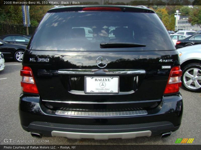 Black / Black 2008 Mercedes-Benz ML 350 4Matic