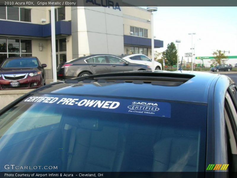 Grigio Metallic / Ebony 2010 Acura RDX