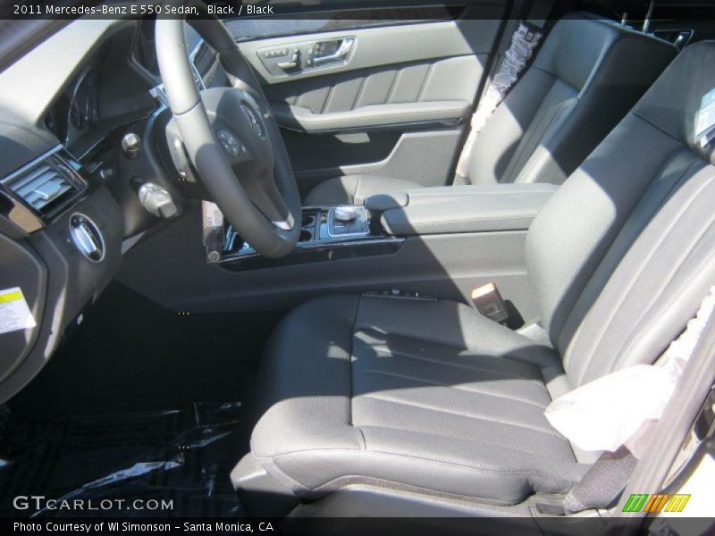 Black / Black 2011 Mercedes-Benz E 550 Sedan