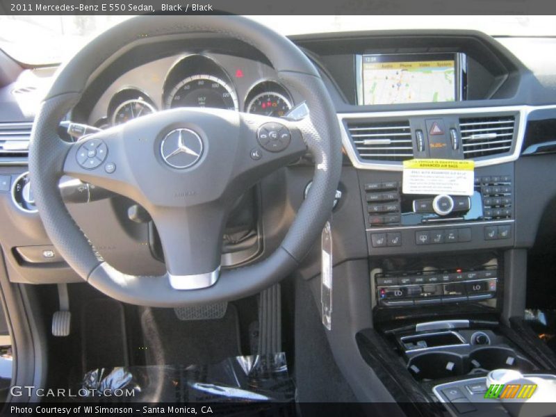 Black / Black 2011 Mercedes-Benz E 550 Sedan