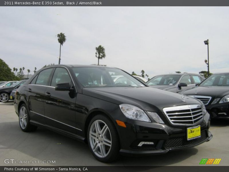 Black / Almond/Black 2011 Mercedes-Benz E 350 Sedan