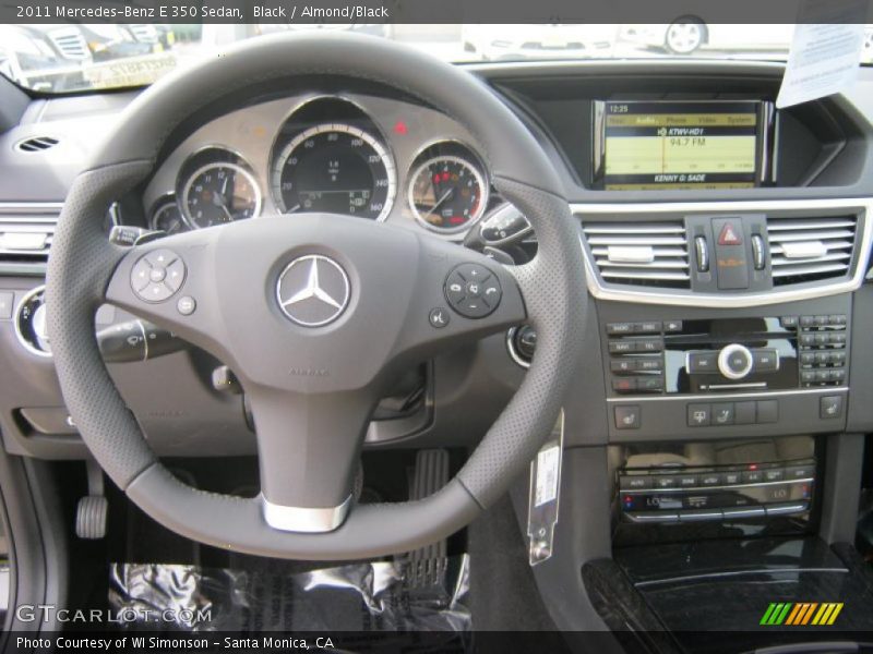 Black / Almond/Black 2011 Mercedes-Benz E 350 Sedan