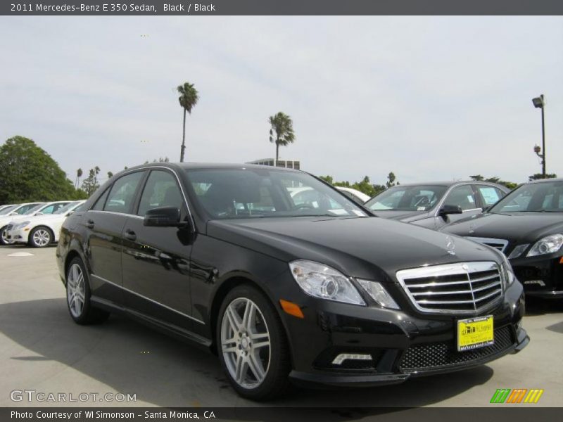 Black / Black 2011 Mercedes-Benz E 350 Sedan