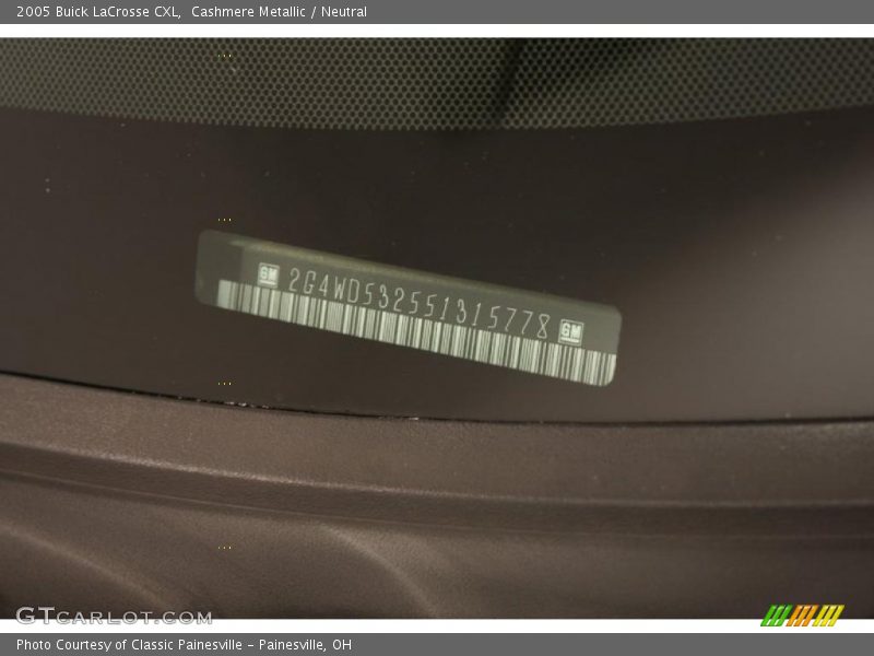 Cashmere Metallic / Neutral 2005 Buick LaCrosse CXL