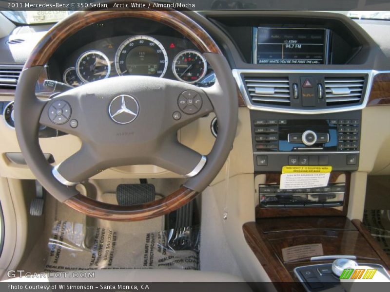Arctic White / Almond/Mocha 2011 Mercedes-Benz E 350 Sedan