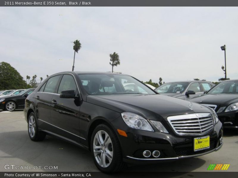 Black / Black 2011 Mercedes-Benz E 350 Sedan
