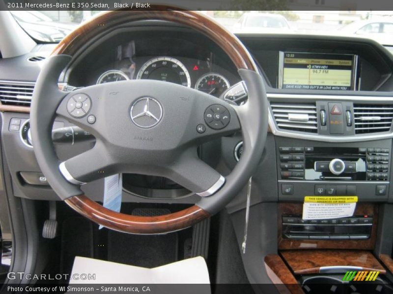 Black / Black 2011 Mercedes-Benz E 350 Sedan