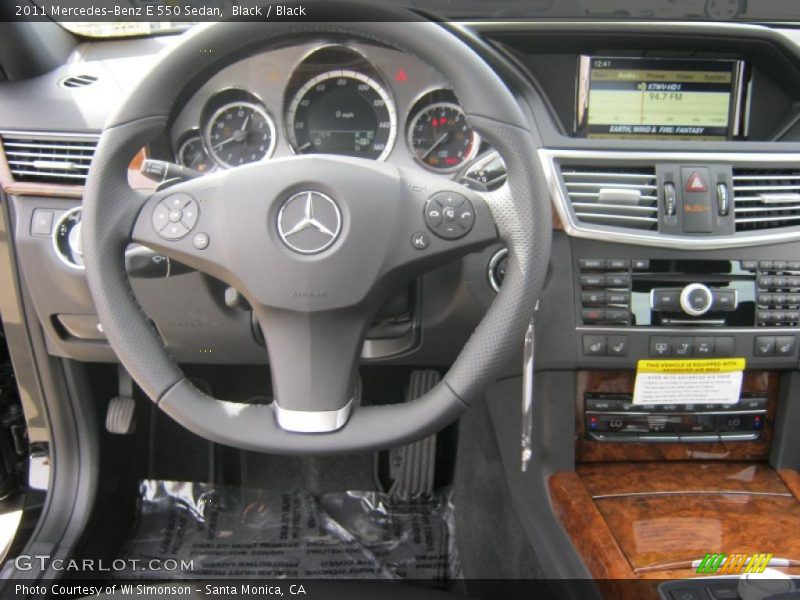  2011 E 550 Sedan Black Interior