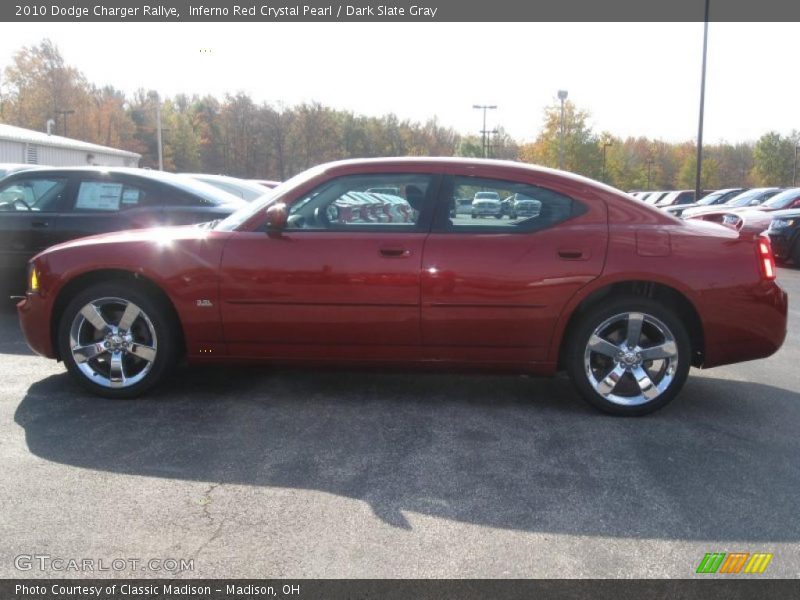 Inferno Red Crystal Pearl / Dark Slate Gray 2010 Dodge Charger Rallye