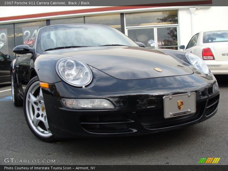 Black / Black 2007 Porsche 911 Carrera Cabriolet