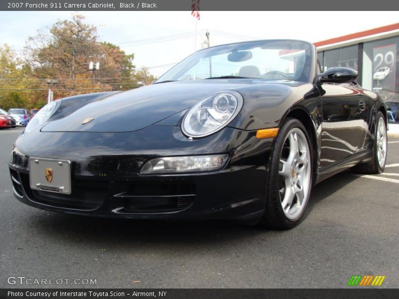 Black / Black 2007 Porsche 911 Carrera Cabriolet