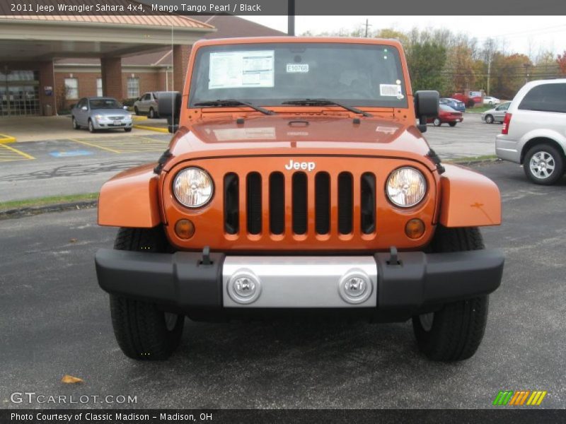 Mango Tango Pearl / Black 2011 Jeep Wrangler Sahara 4x4