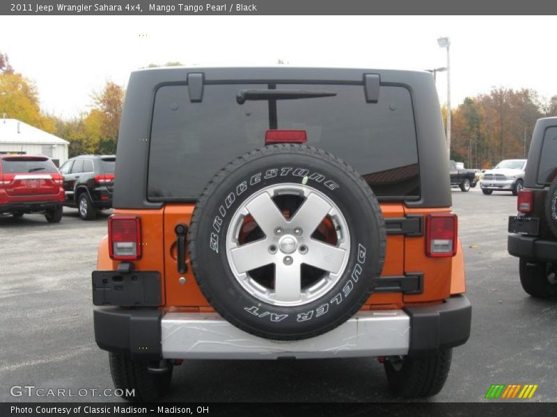 Mango Tango Pearl / Black 2011 Jeep Wrangler Sahara 4x4