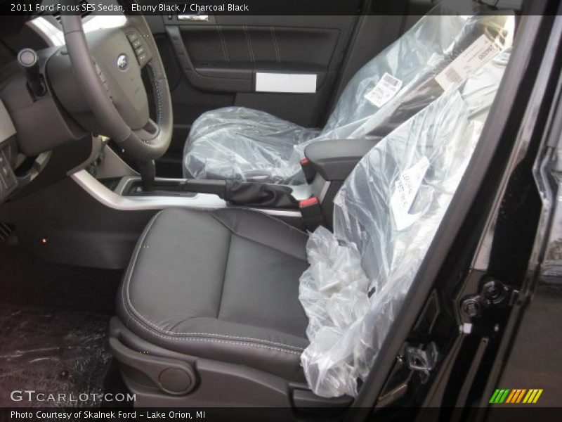 Ebony Black / Charcoal Black 2011 Ford Focus SES Sedan