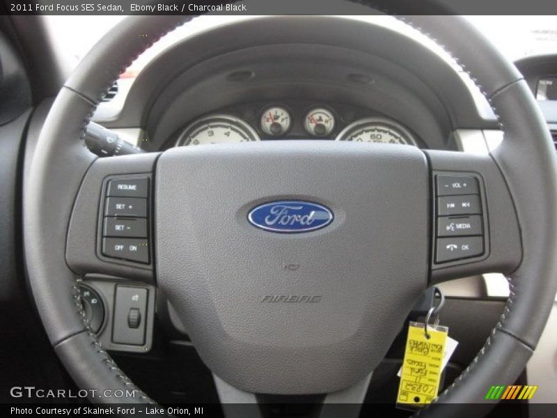 Ebony Black / Charcoal Black 2011 Ford Focus SES Sedan
