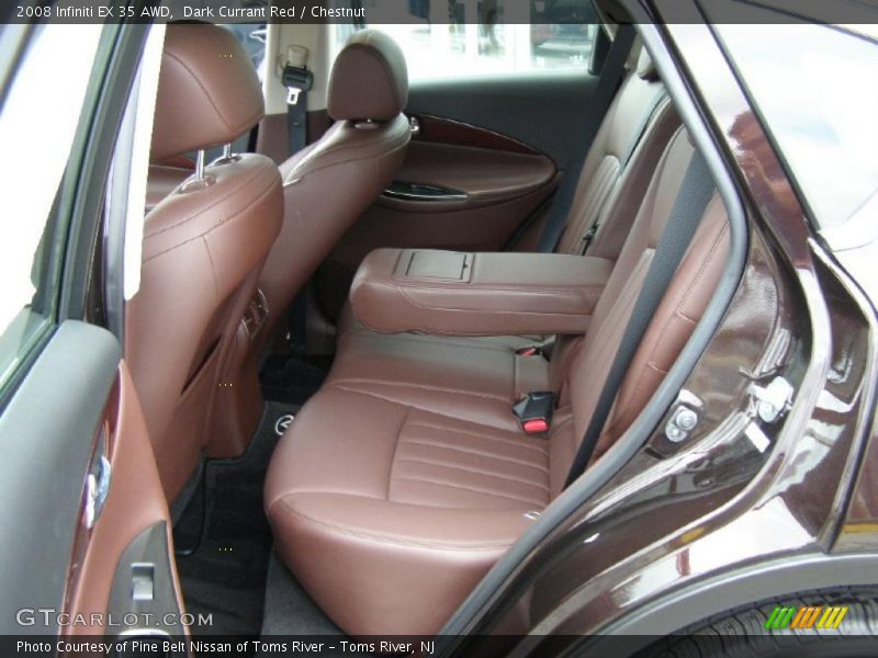Dark Currant Red / Chestnut 2008 Infiniti EX 35 AWD