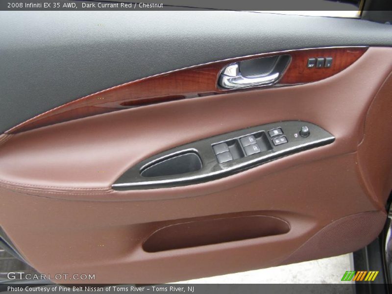 Dark Currant Red / Chestnut 2008 Infiniti EX 35 AWD