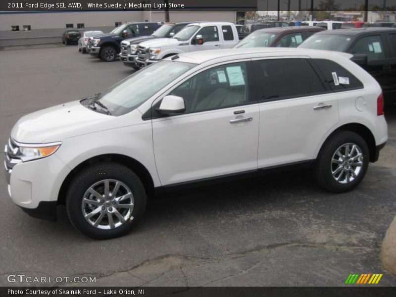 White Suede / Medium Light Stone 2011 Ford Edge SEL AWD