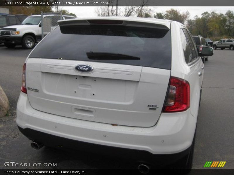 White Suede / Medium Light Stone 2011 Ford Edge SEL AWD