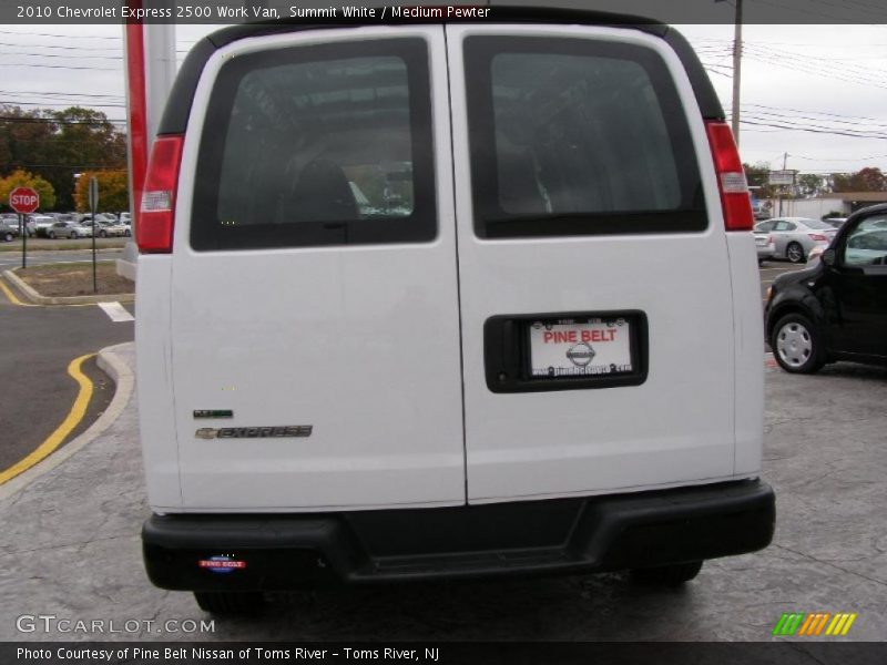 Summit White / Medium Pewter 2010 Chevrolet Express 2500 Work Van