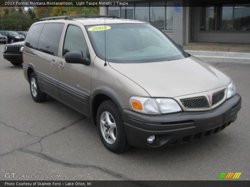 Light Taupe Metallic / Taupe 2003 Pontiac Montana MontanaVision