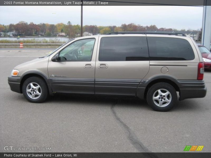 Light Taupe Metallic / Taupe 2003 Pontiac Montana MontanaVision