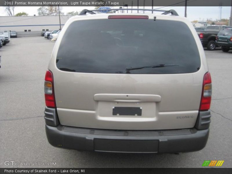 Light Taupe Metallic / Taupe 2003 Pontiac Montana MontanaVision