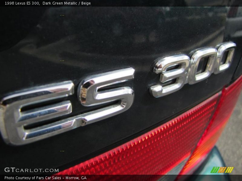 Dark Green Metallic / Beige 1998 Lexus ES 300