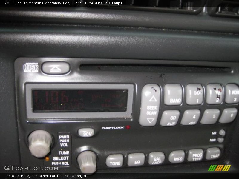 Light Taupe Metallic / Taupe 2003 Pontiac Montana MontanaVision