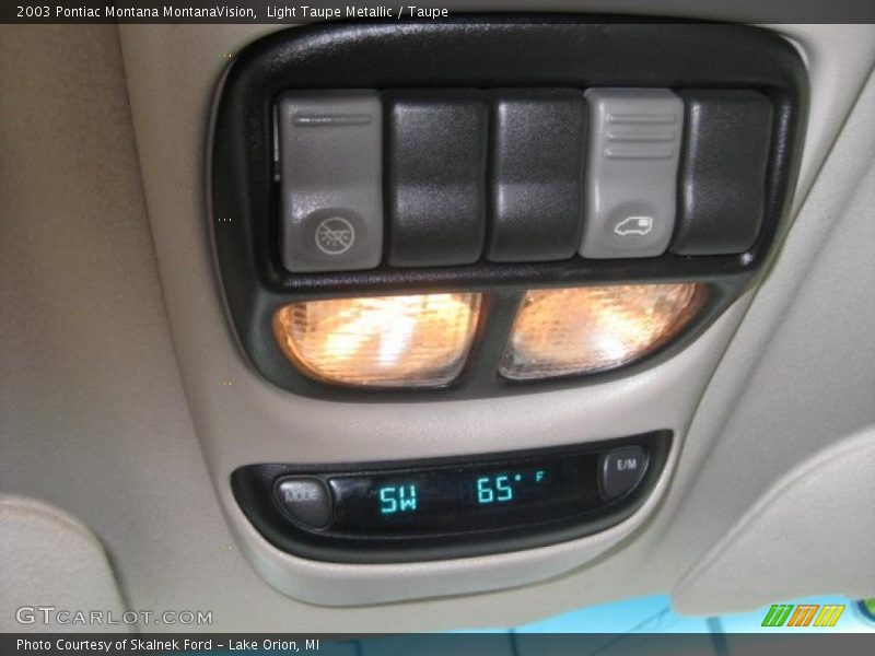 Light Taupe Metallic / Taupe 2003 Pontiac Montana MontanaVision