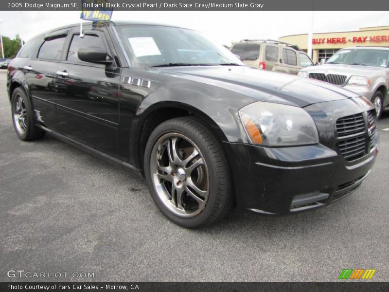 Brilliant Black Crystal Pearl / Dark Slate Gray/Medium Slate Gray 2005 Dodge Magnum SE