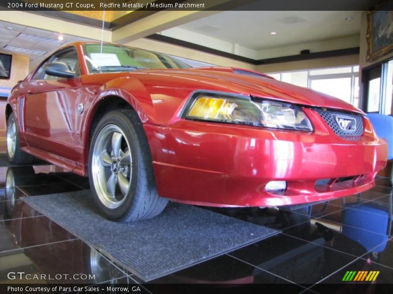 Redfire Metallic / Medium Parchment 2004 Ford Mustang GT Coupe