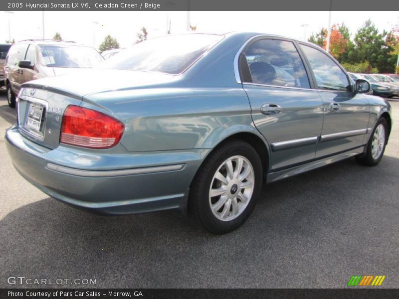 Celadon Green / Beige 2005 Hyundai Sonata LX V6