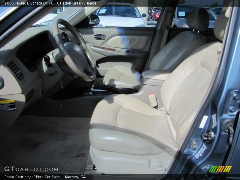 Celadon Green / Beige 2005 Hyundai Sonata LX V6