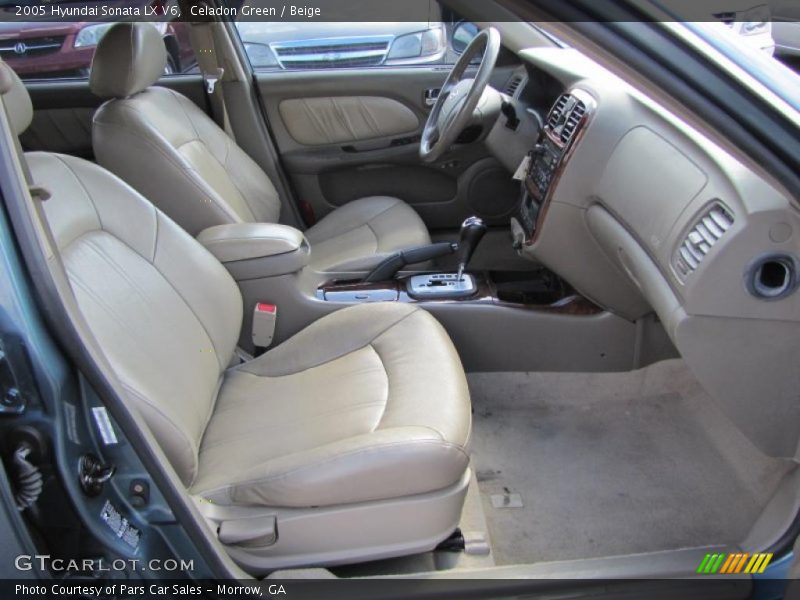 Celadon Green / Beige 2005 Hyundai Sonata LX V6