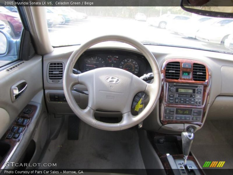 Celadon Green / Beige 2005 Hyundai Sonata LX V6