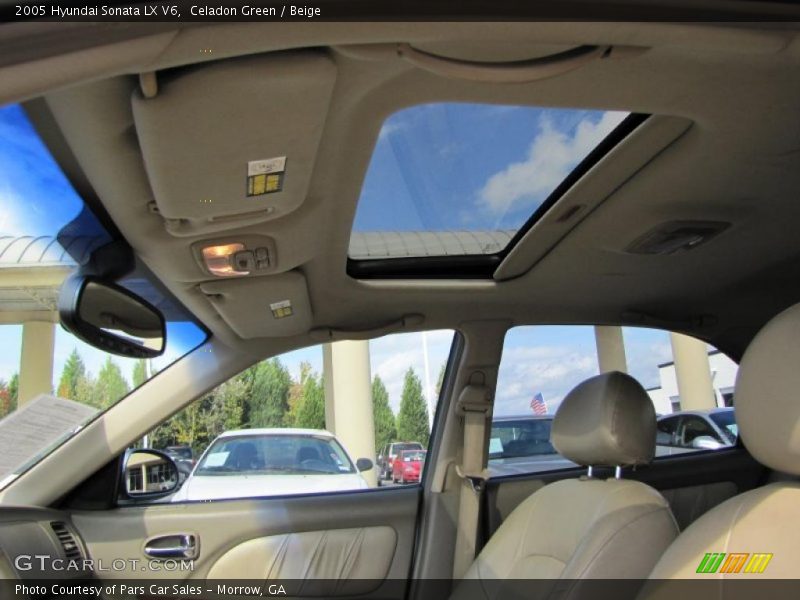 Celadon Green / Beige 2005 Hyundai Sonata LX V6