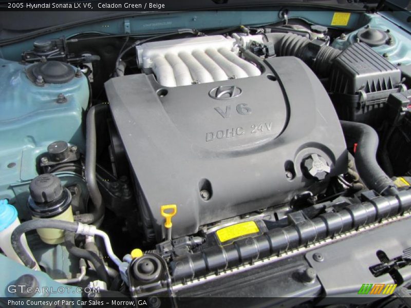 Celadon Green / Beige 2005 Hyundai Sonata LX V6