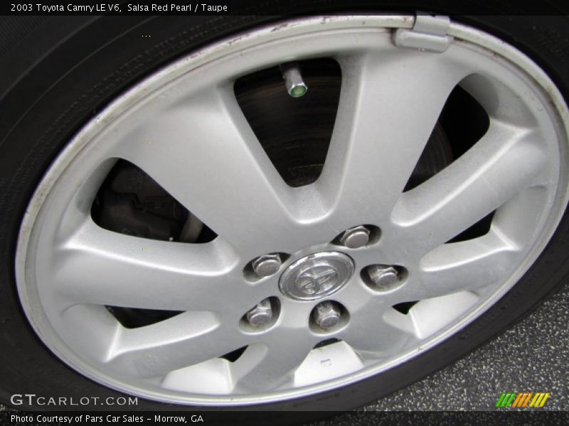 Salsa Red Pearl / Taupe 2003 Toyota Camry LE V6