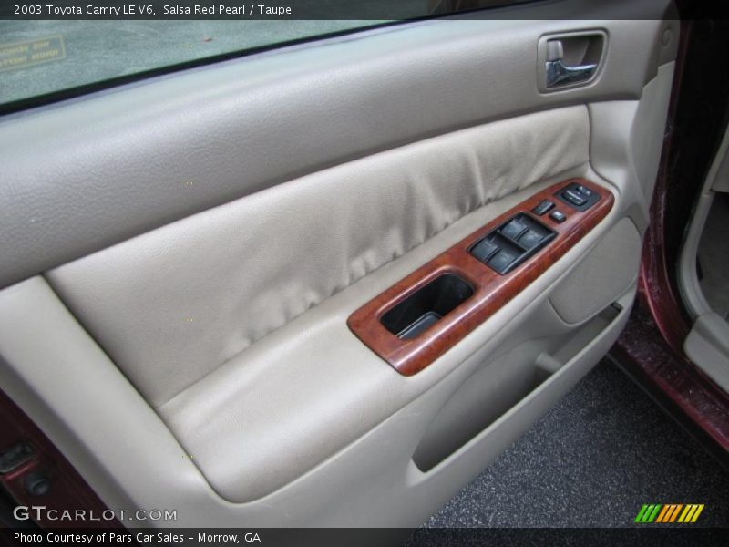 Salsa Red Pearl / Taupe 2003 Toyota Camry LE V6