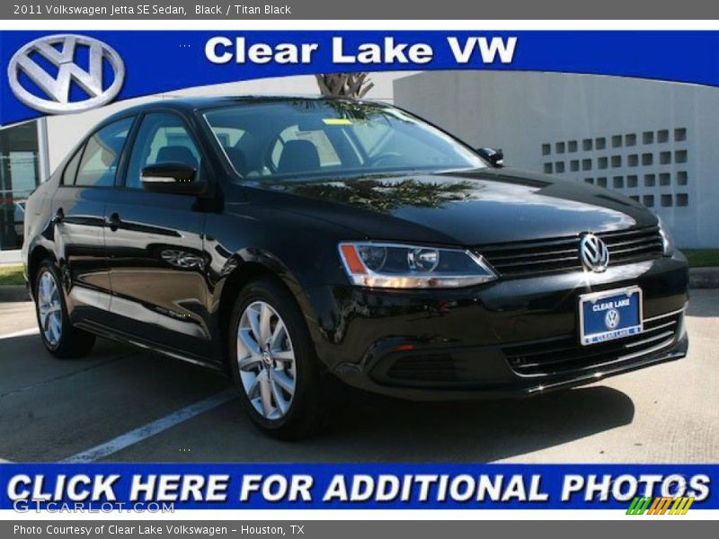 Black / Titan Black 2011 Volkswagen Jetta SE Sedan