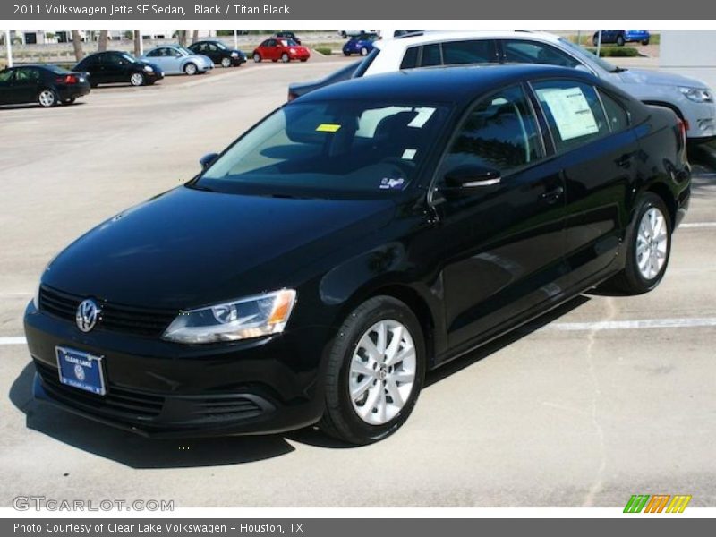 Black / Titan Black 2011 Volkswagen Jetta SE Sedan