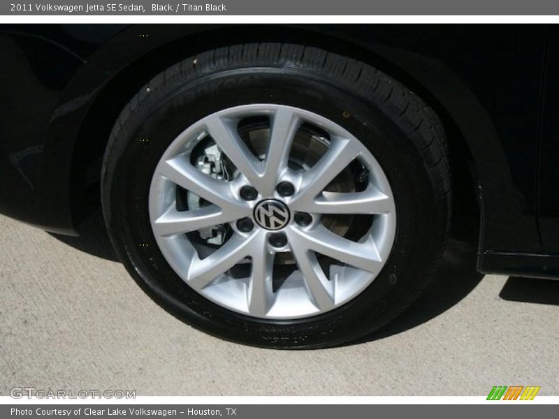 Black / Titan Black 2011 Volkswagen Jetta SE Sedan