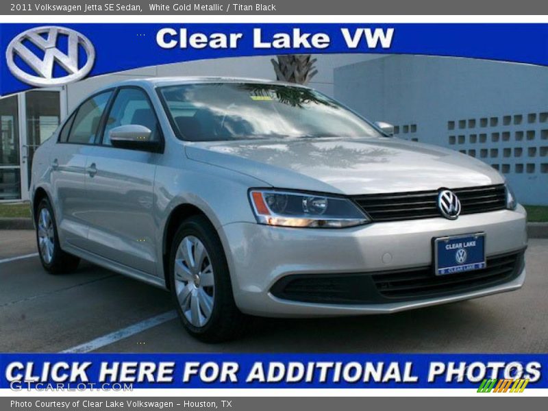 White Gold Metallic / Titan Black 2011 Volkswagen Jetta SE Sedan