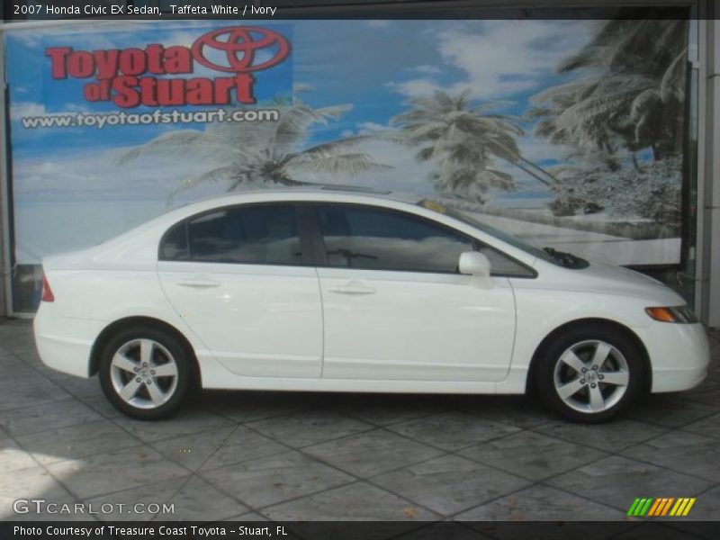 Taffeta White / Ivory 2007 Honda Civic EX Sedan