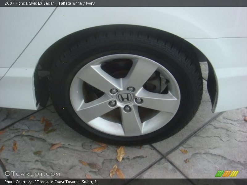 Taffeta White / Ivory 2007 Honda Civic EX Sedan