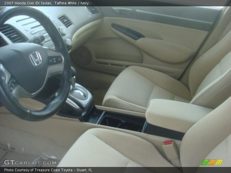 Taffeta White / Ivory 2007 Honda Civic EX Sedan